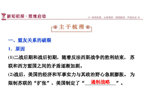 2017-2018历史人教版选修3 第四单元第2课 冷战的开始 课件(34张)