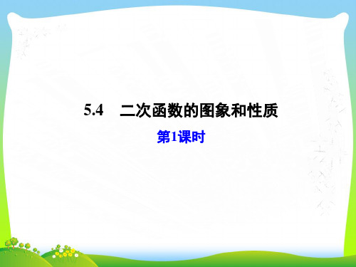 【最新】青岛版九年级数学下册第五章《二次函数的图象和性质(第1课时)》公开课课件.ppt