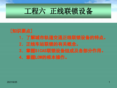 地铁通信与信号-正线联锁设备ppt课件