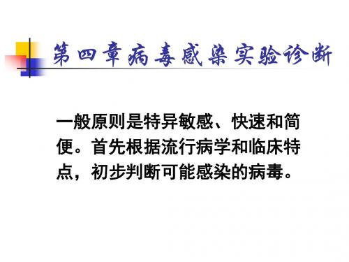 医学课件病毒感染实验诊断