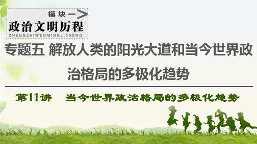 高考历史一轮复习解放人类的阳光大道和当今世界政治格局的多极化趋势专题5  解放人类的阳光大道