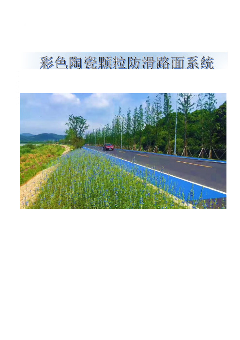 彩色陶瓷颗粒防滑路面系统