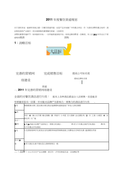 餐饮年度渠道规划(doc7页)()