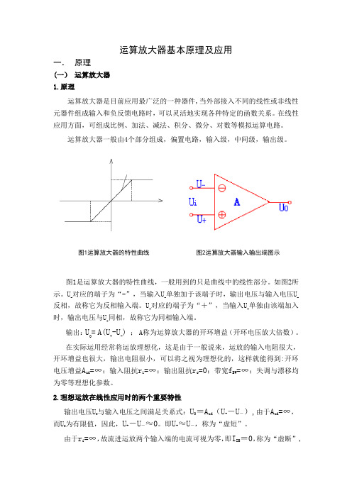 运算放大器基本原理及应用