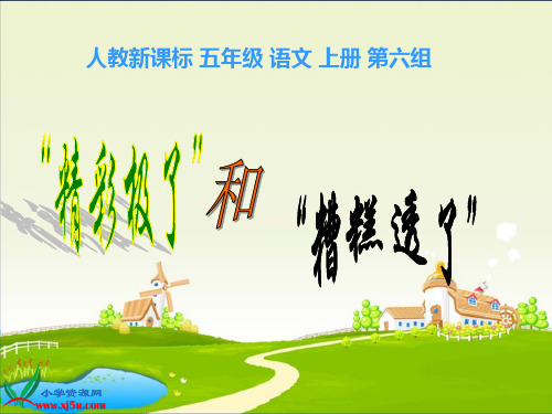 “精彩极了”和“糟糕透了”  PPT课件