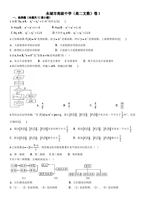 永城市高级中学文数