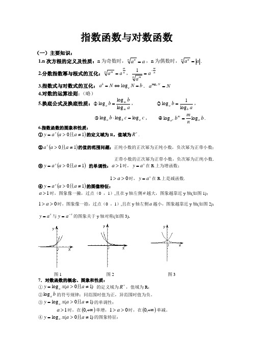 高一指数函数与对数函数  精题精选