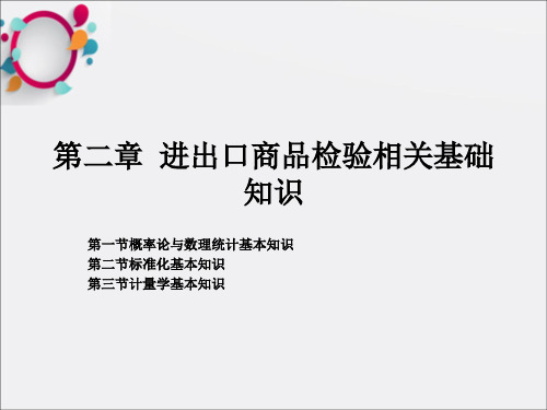 进出口商品检验相关基础知识