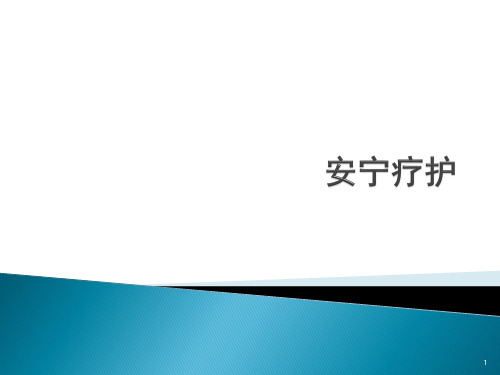 安宁疗护PPT幻灯片