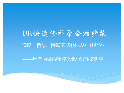 DR快速修补聚合物砂浆