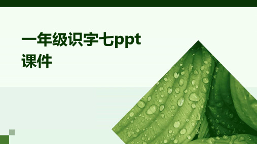 一年级识字七ppt课件