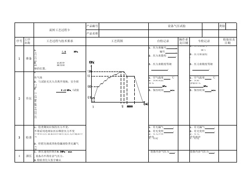 气压试验记录