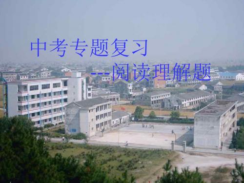 阅读理解题(新编2019)