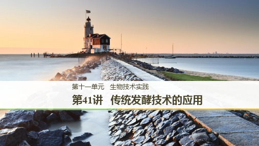 2020高考生物一轮复习课件:第十一单元 第41讲 传统发酵技术的应用