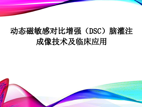 动态磁敏感对比增强(DSC)脑灌注成像技术及临床应用