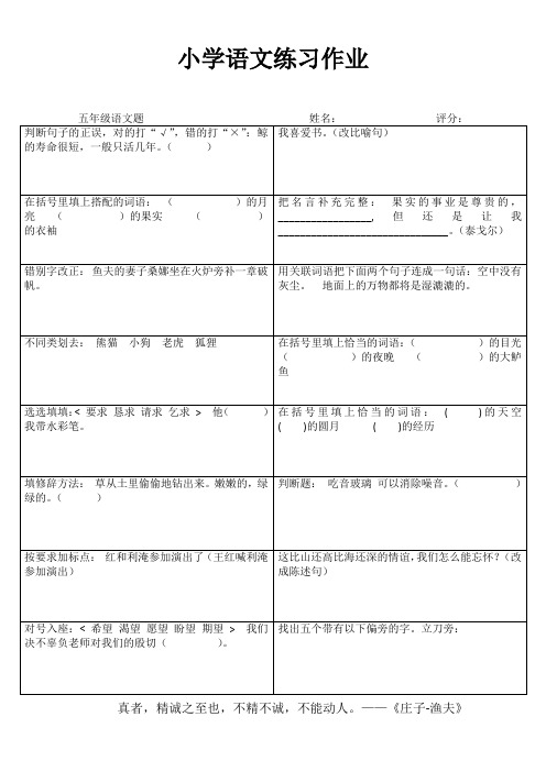 小学语文课堂强化训练I (88)