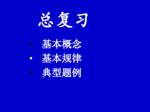 大学物理电学习题课