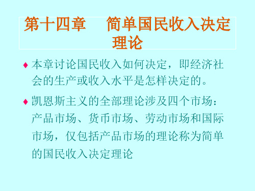 第14章高鸿业西方经济学宏观部分精品PPT课件