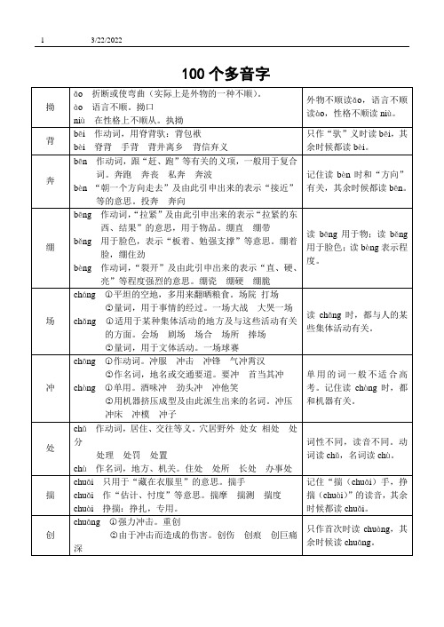 多音字区分绝妙好方法