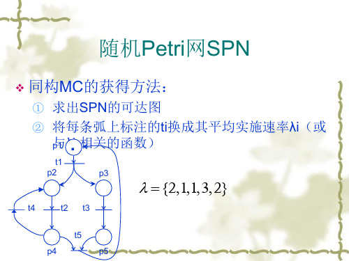 随机Petri网分类相关定义
