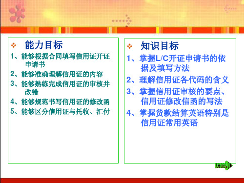 付款承兑议付信用证