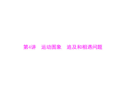 高考物理一轮复习专题一运动图象追及和相遇问题课件