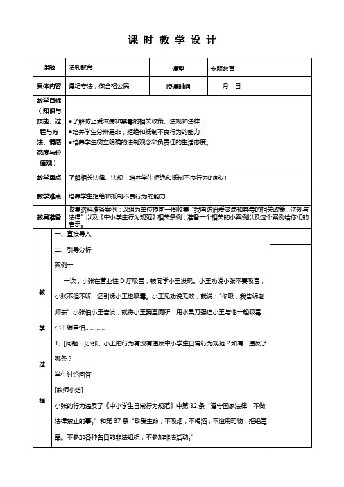 法制教育3防毒品教育