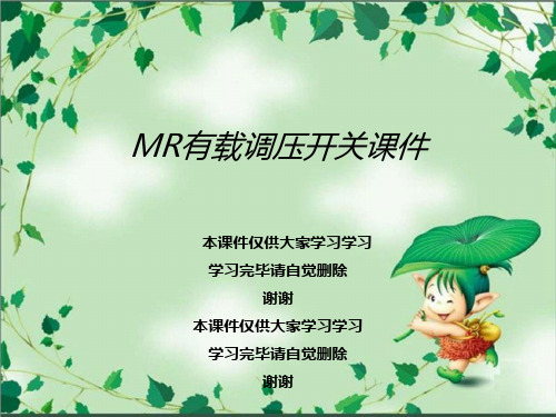 MR有载调压开关课件