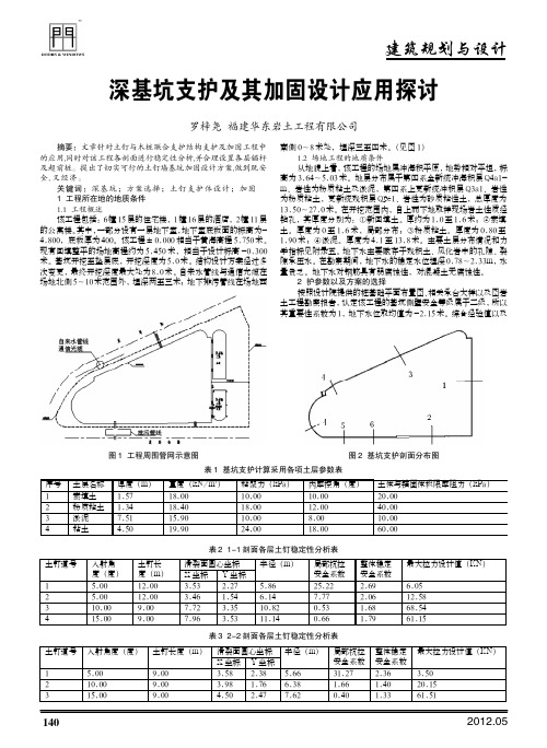 深基坑支护及其加固设计应用