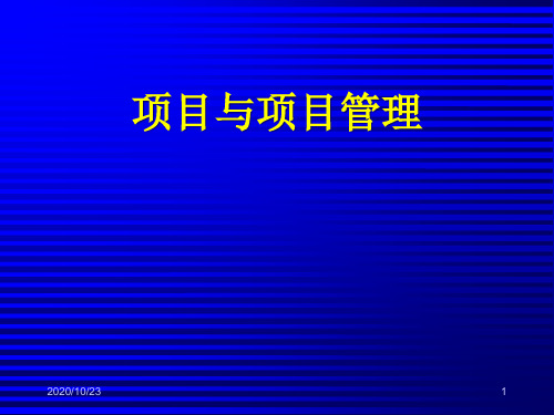 项目管理培训教材(66P)