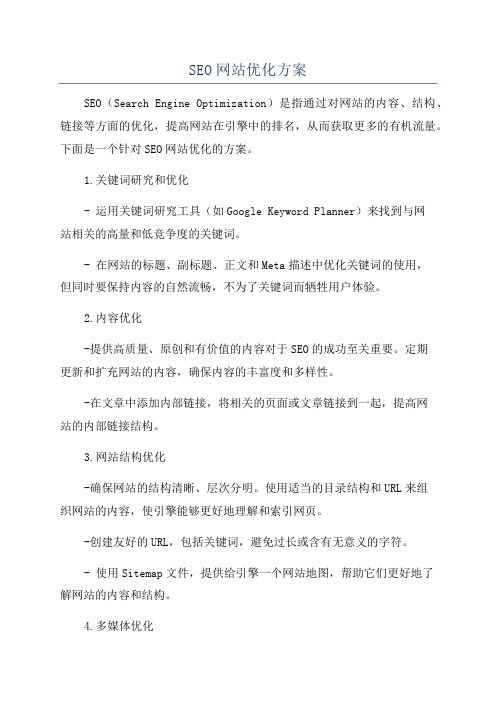 SEO网站优化方案