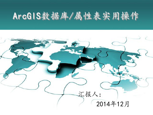 ArcGIS数据库-属性表操作上传百度文库