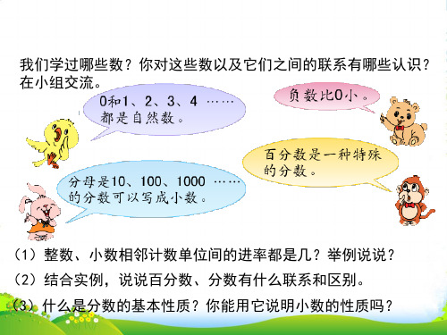 苏教版六年级数学下册《数与代数复习》总复习课件