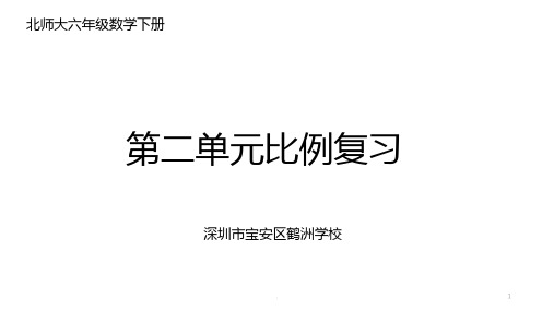 北师大六年级数学下册第二单元复习PPT课件