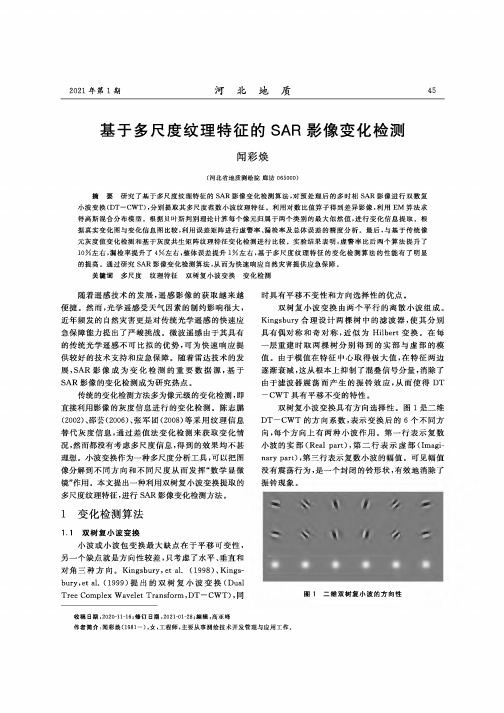 基于多尺度纹理特征的SAR影像变化检测