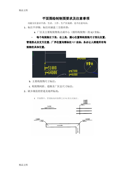 平面图绘制制图要求及注意事项知识分享