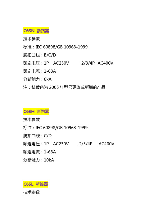 Multi9断路器2003