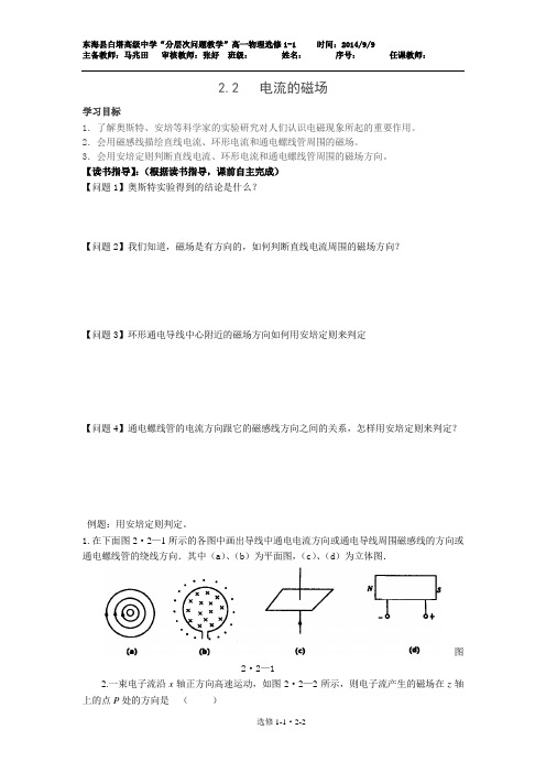 2.2电流的磁场