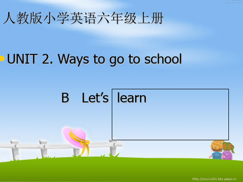 六年级英语上册UniB-Let2s-learn精美