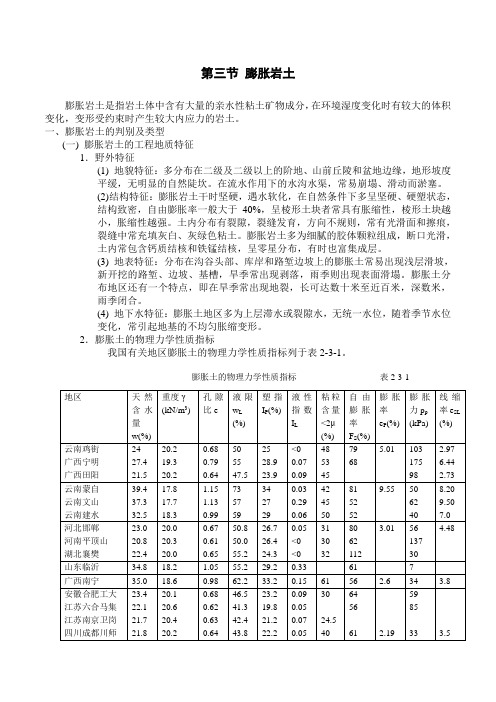 地基基础处理技术第二章3膨胀岩土