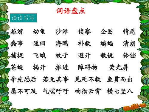 人教版四年级语文下册大自然的启示习作指导课件