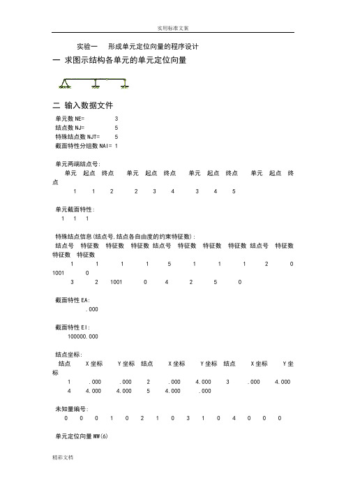 计算结构力学程序设计报告材料