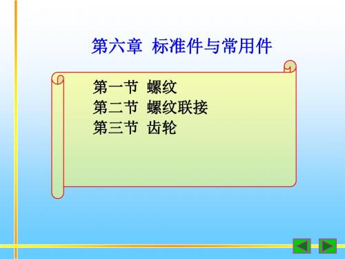 化工制图课件第六章标准件与常用件