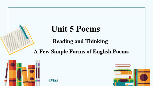 Unit 5 Poems Reading and thinking 课件