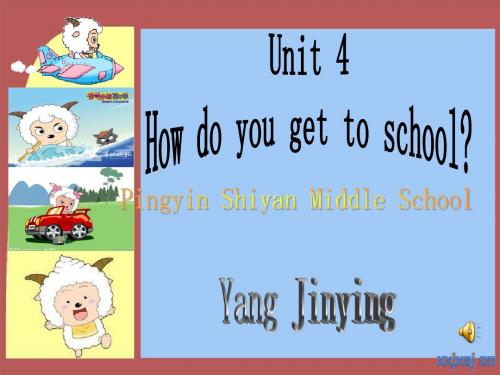 人教版新目标初中英语八年级上册《Unit 4 How do you get to school》精品课件共18页文档