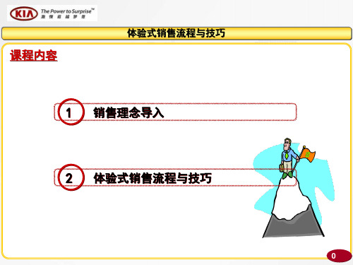 KIA销售要点体验式销售流程与技巧