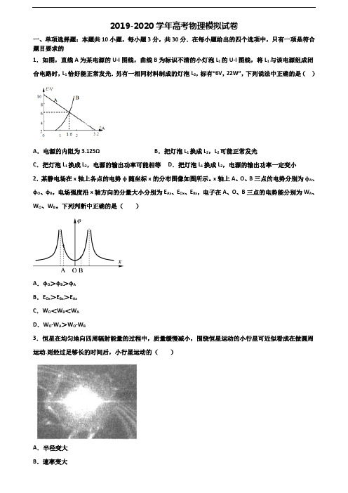 (试卷合集3份)2023届广西省玉林市高考物理经典试题