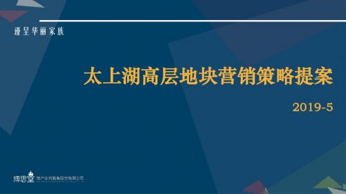 房地产报告：苏州太上湖高层地块营销策略提案2019年5月p204