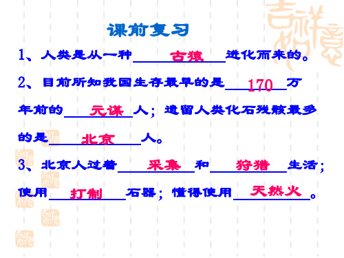 初中历史   原始农耕文化1 华东师大版精品课件