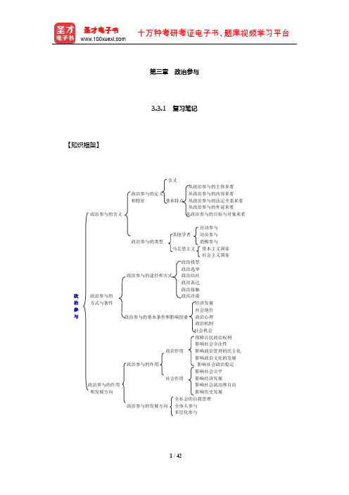 王浦劬《政治学基础》笔记和考研真题详解(政治参与)【圣才出品】